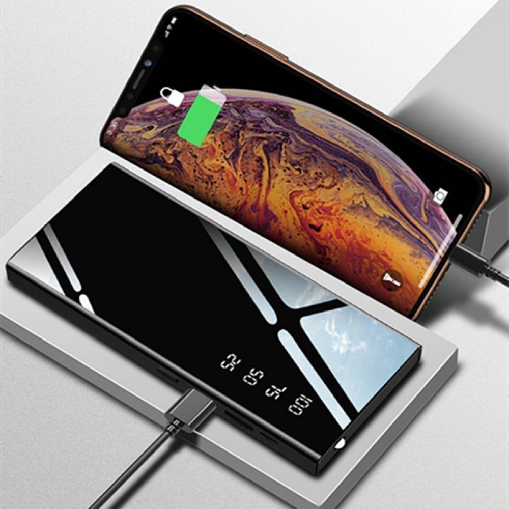 Přenosná externí powerbanka 20 000 mAh s LCD displejem
