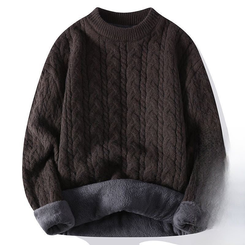 Thickened twisted woolen sweater