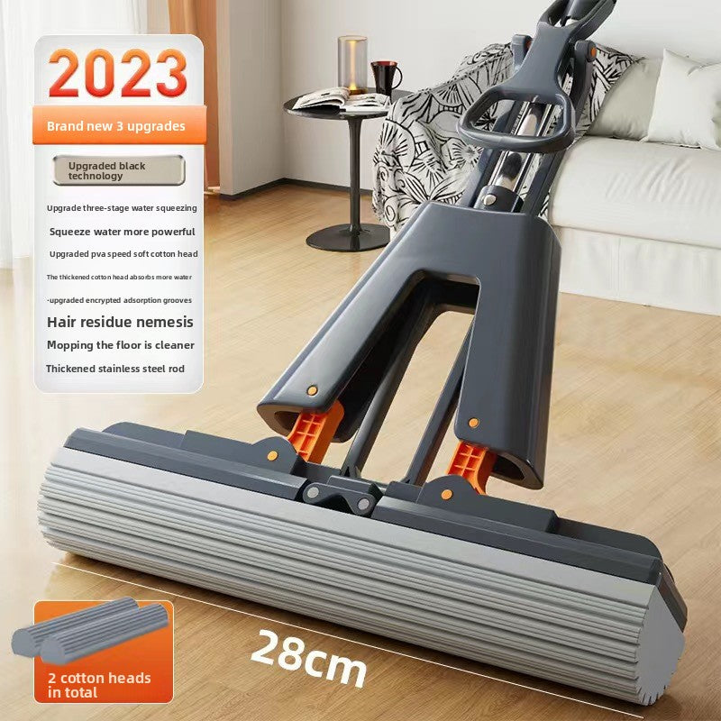 Sponge water-absorbing mop