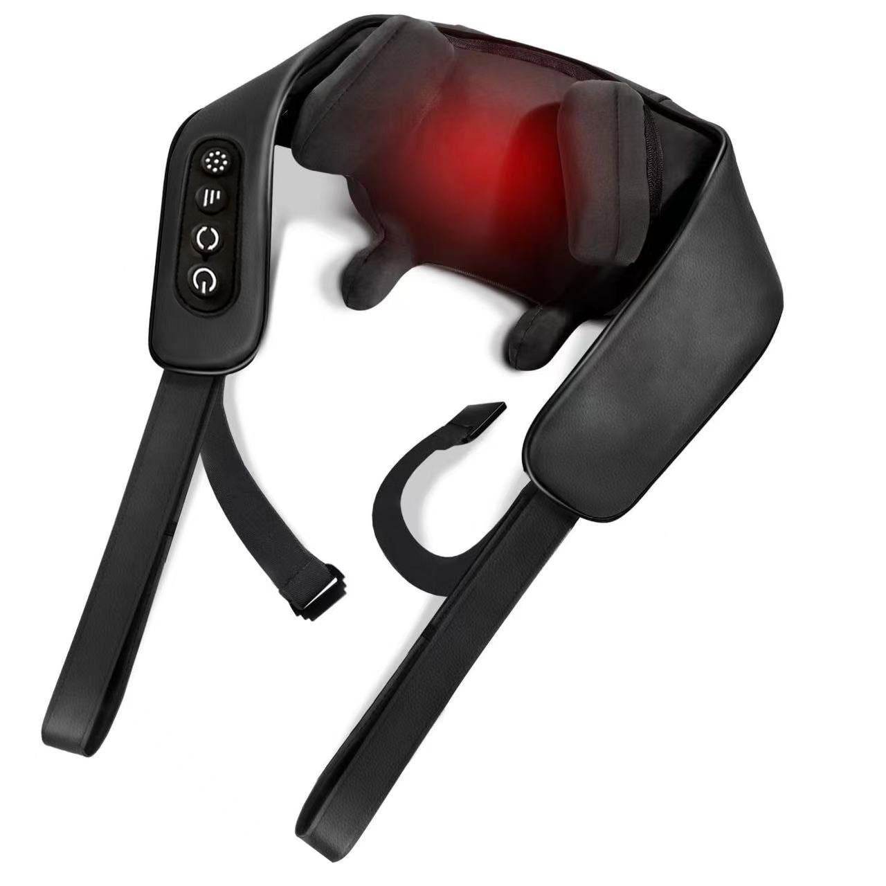USB nabíjecí masážní přístroj na krk, trapézový sval, ramena, krk, pas, záda, šál, krk, hnětení celého těla