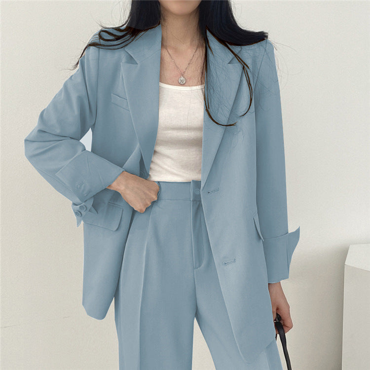Women's Chic Suit Jacket and Pants Set, Women Clothes