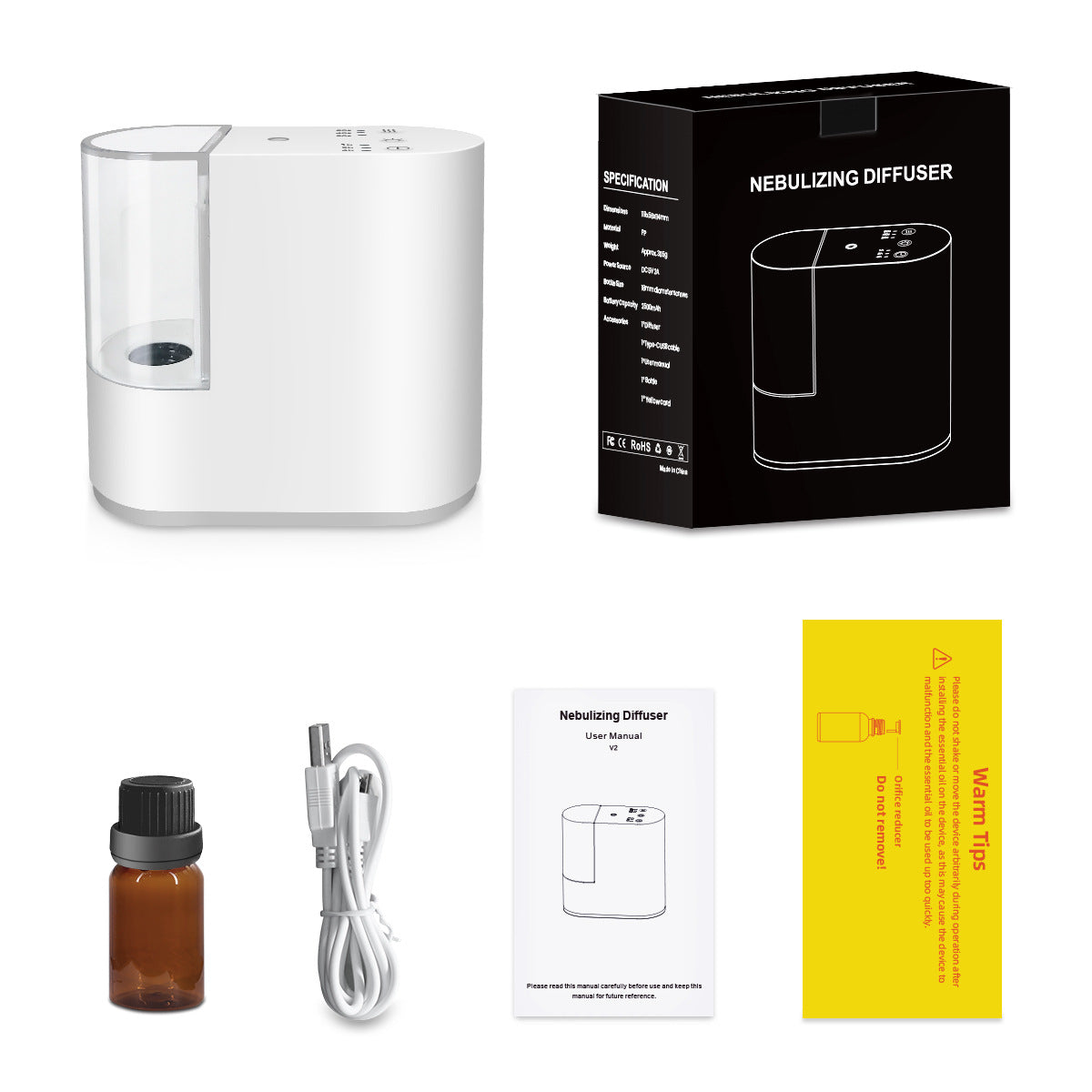 Rechargeable Smart Aromatherapy Diffuser with Timer