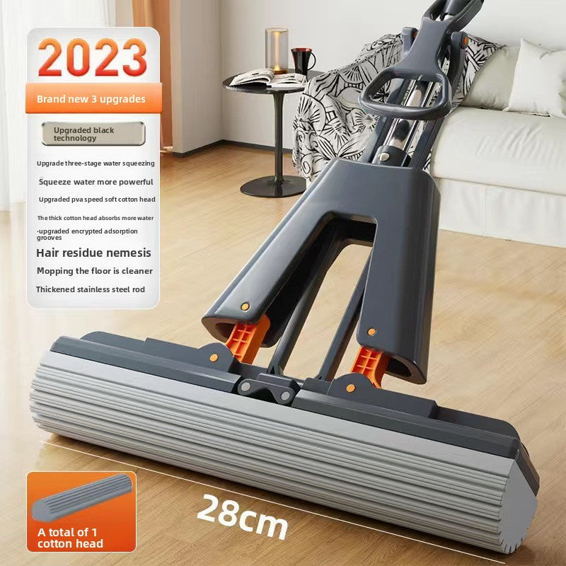 Sponge water-absorbing mop