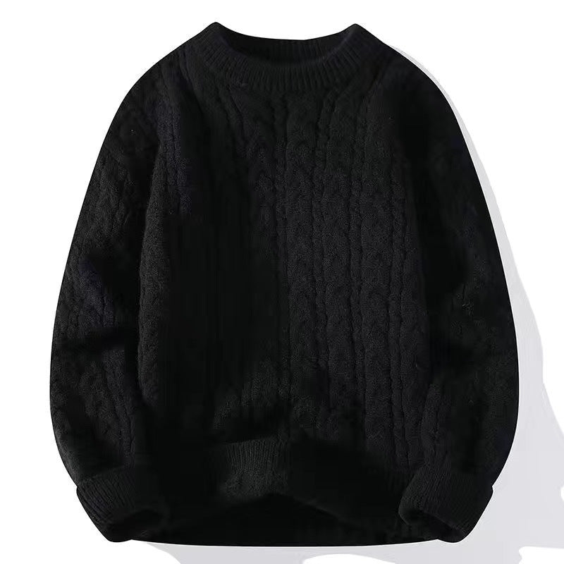 Thickened twisted woolen sweater