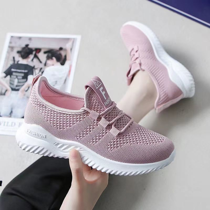 Students wearing flat casual net shoes
