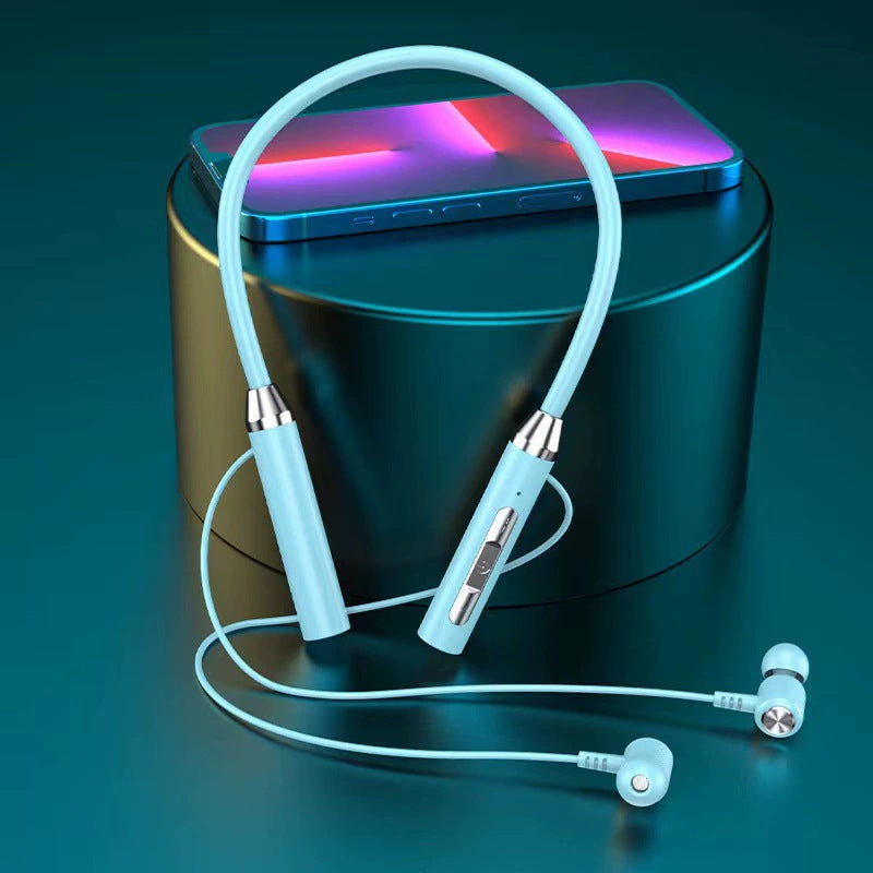 Neckband Bluetooth Headset with Noise Cancellation, Waterproof, Long Battery Life