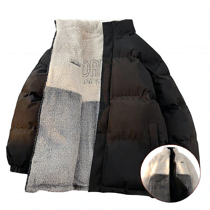 Double-sided shearling cotton coat
