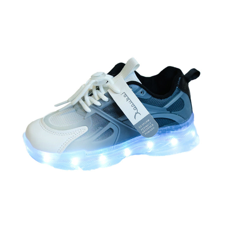 Rechargeable LED Light Up Shoes for Kids Boys Girls
