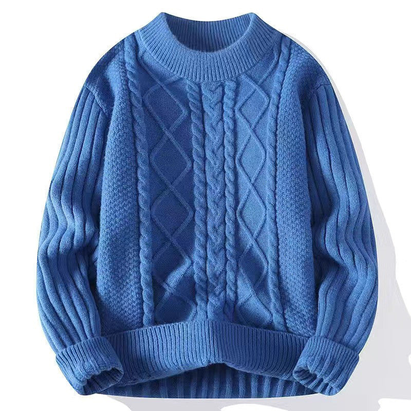 Thickened twisted woolen sweater