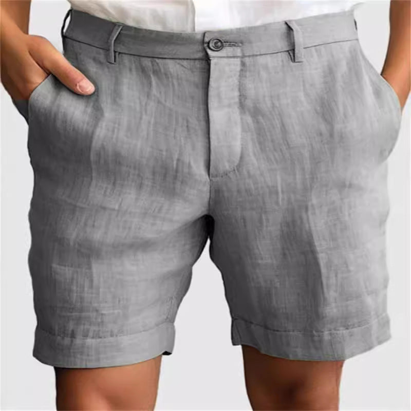 mens linen shorts