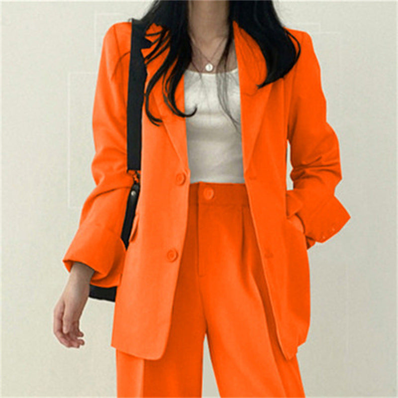 Women's Chic Suit Jacket and Pants Set, Women Clothes