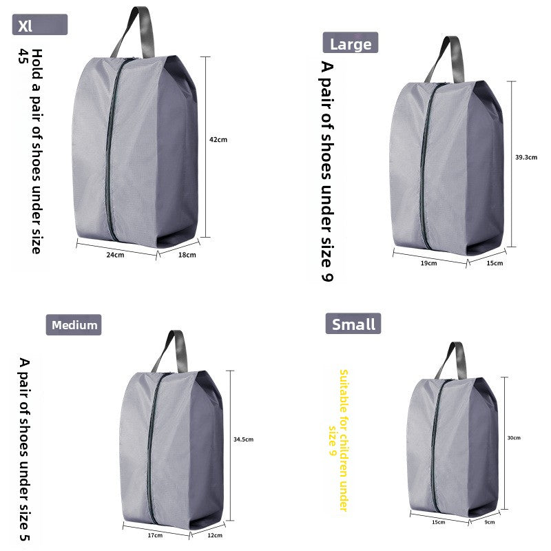 Hand-held travel, sports and fitness shoe bags