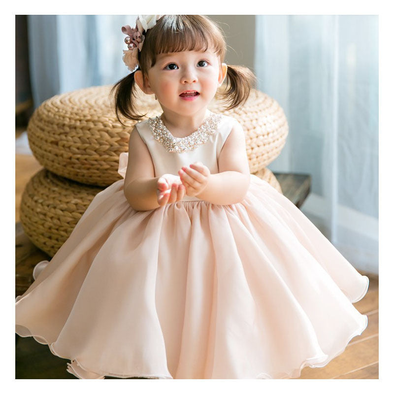Piano Puffy Gauze Princess Dress Host Birthday Gift Children Dress