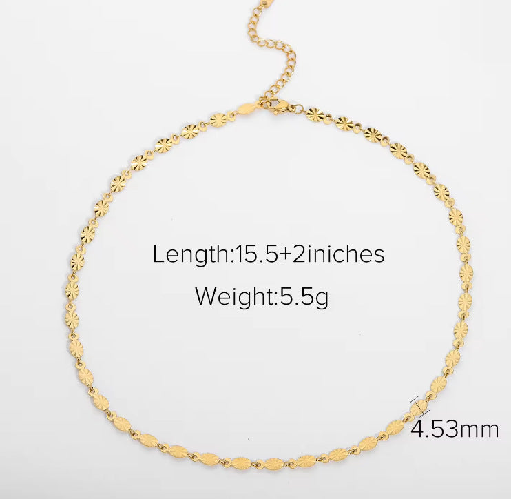 Fashion Stainless Steel Geometric Necklace with Titanium Pendant