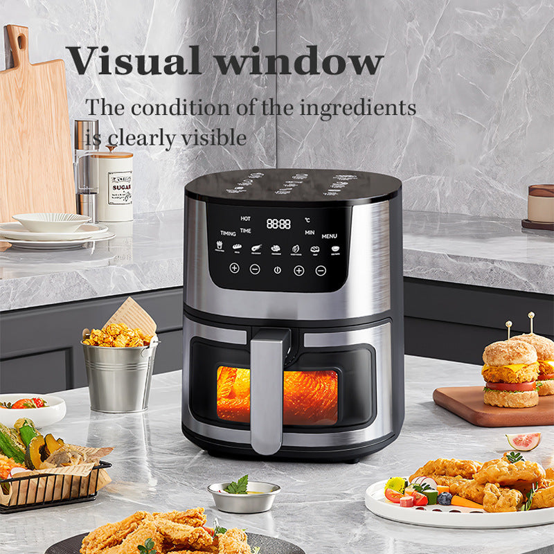 Stainless Steel Smart Visual Air Fryer, Food Items / Kitchen & Dining