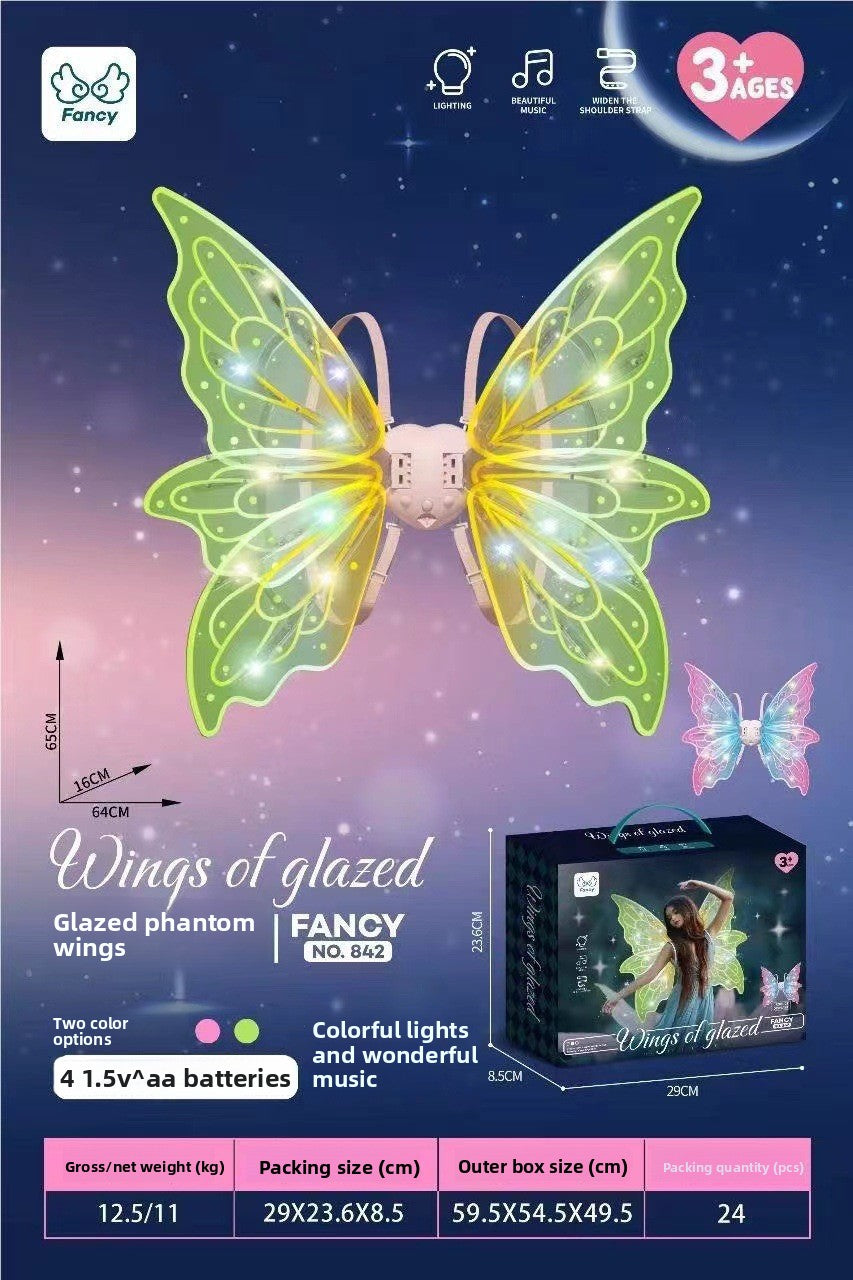 Children's Electric Luminous Moving Wings