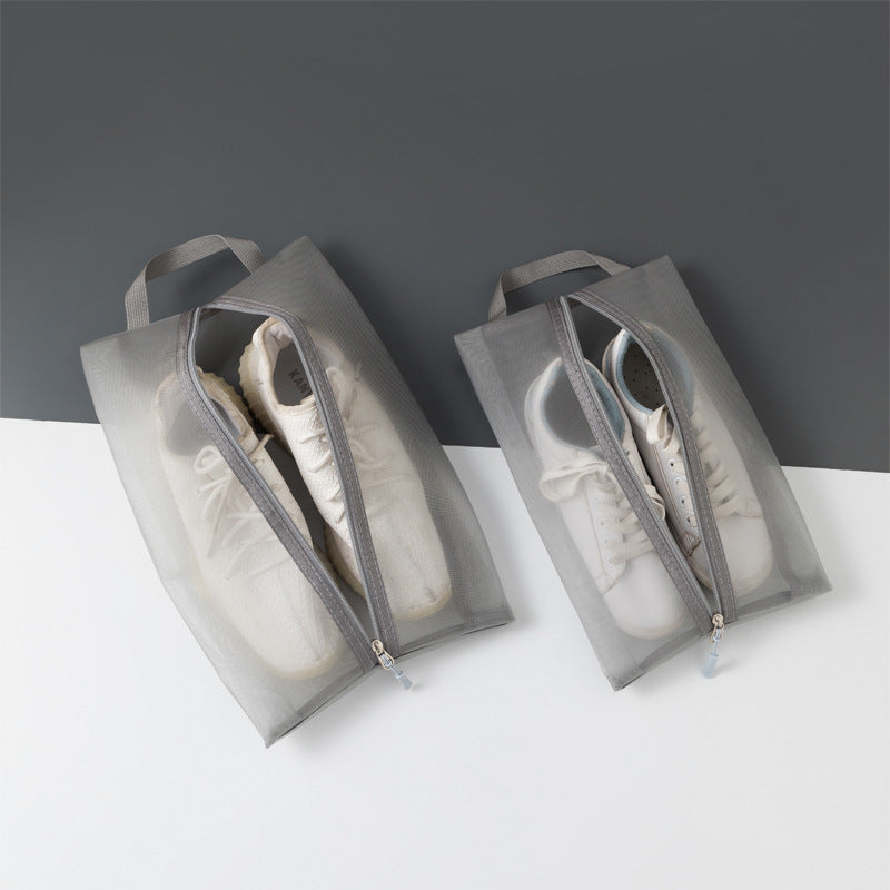 Hand-held travel, sports and fitness shoe bags