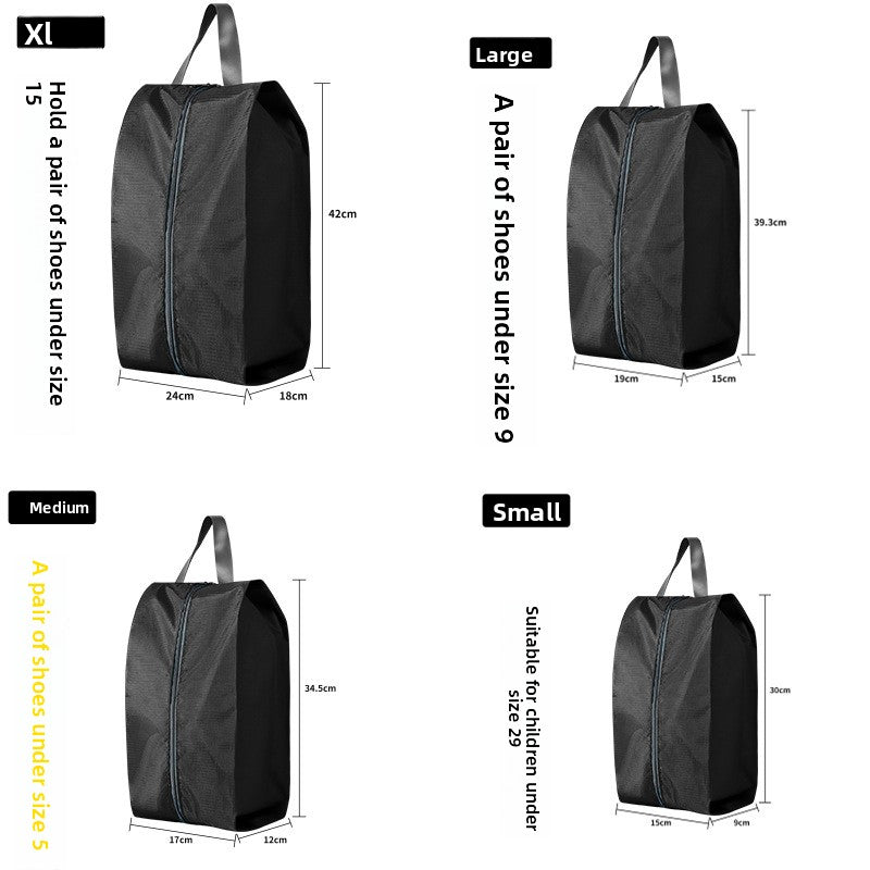 Hand-held travel, sports and fitness shoe bags