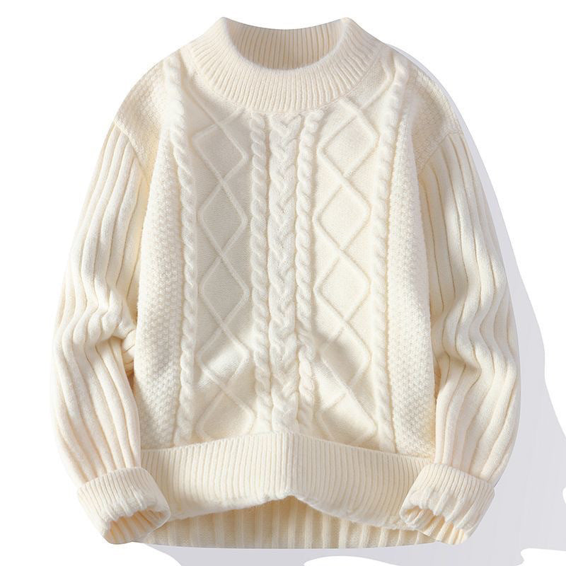 Thickened twisted woolen sweater