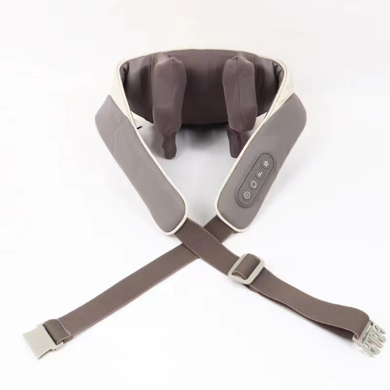 USB nabíjecí masážní přístroj na krk, trapézový sval, ramena, krk, pas, záda, šál, krk, hnětení celého těla