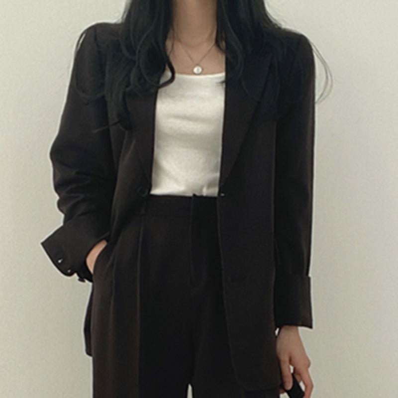 Women's Chic Suit Jacket and Pants Set, Women Clothes