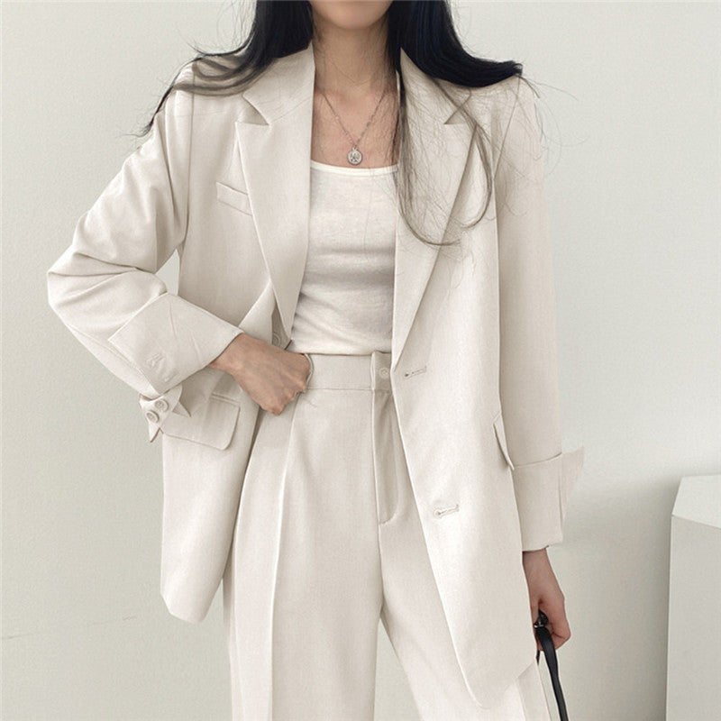 Women's Chic Suit Jacket and Pants Set, Women Clothes