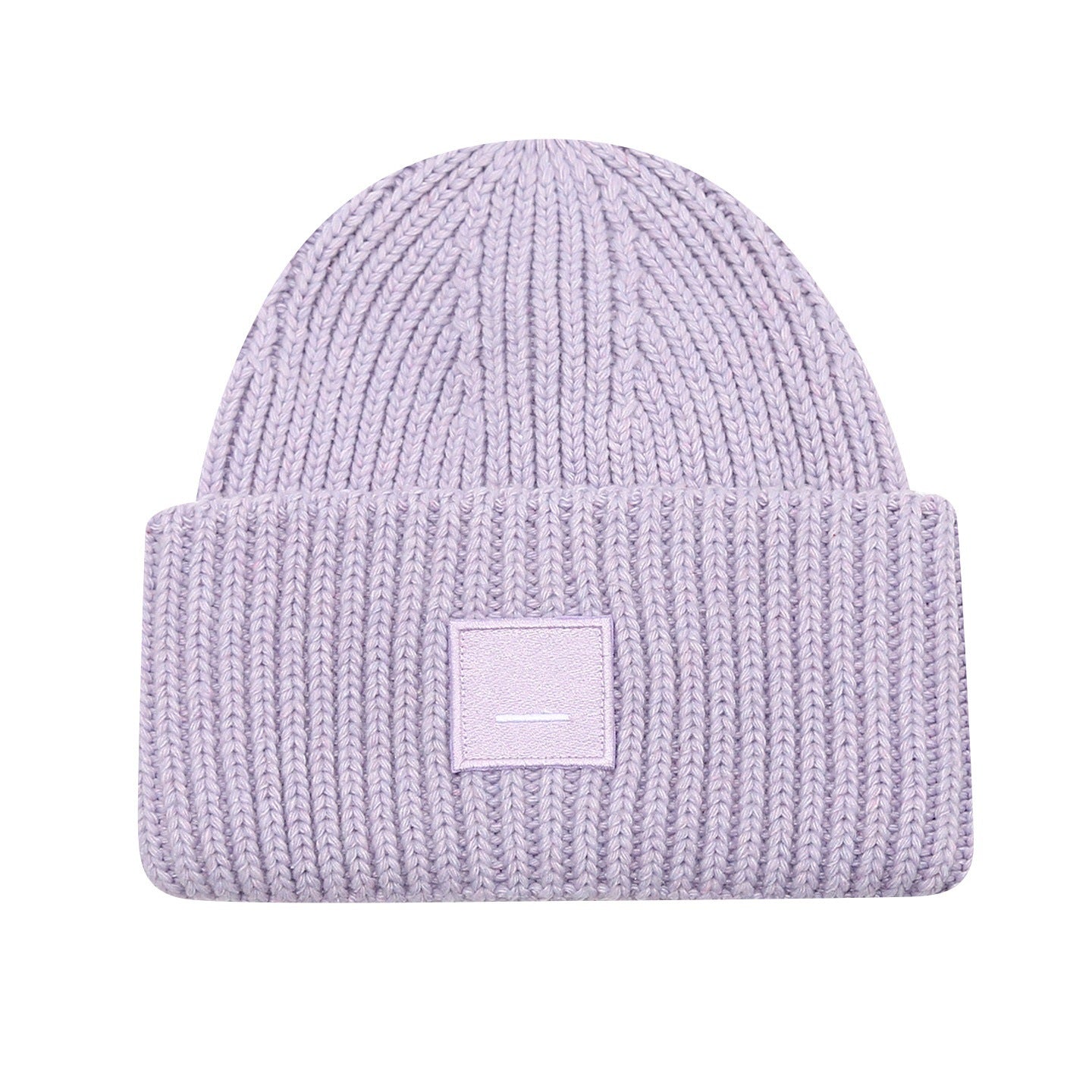 Square Smiley Wool Knitted Winter Hat