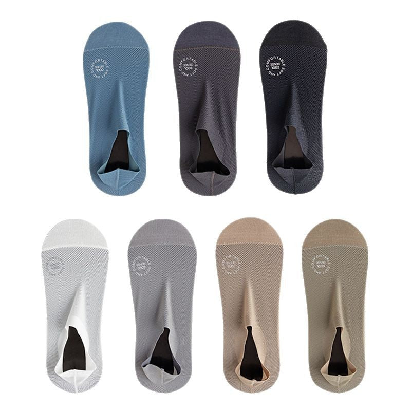 Boat socks Men's summer ice silk cool men's invisible socks