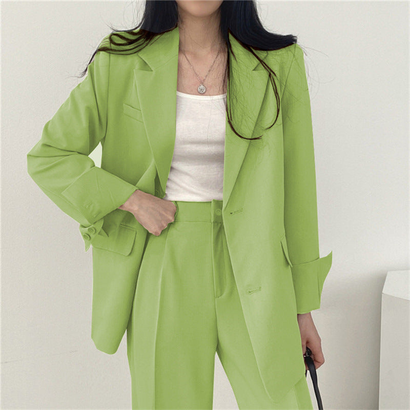 Women's Chic Suit Jacket and Pants Set, Women Clothes