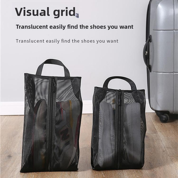 Hand-held travel, sports and fitness shoe bags