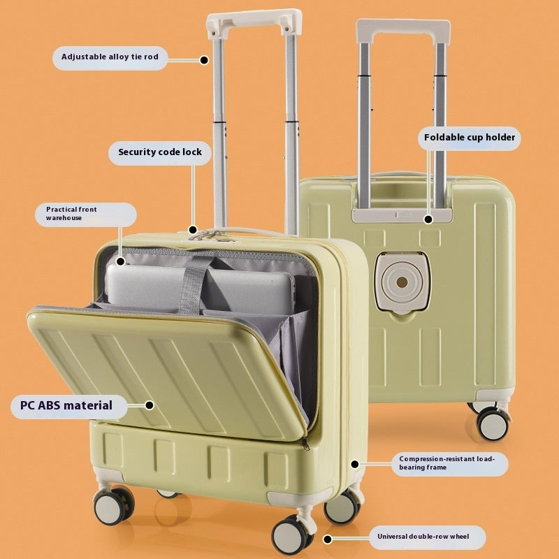New Full-opening Multi-functional Luggage 18-inch, travel Luggage