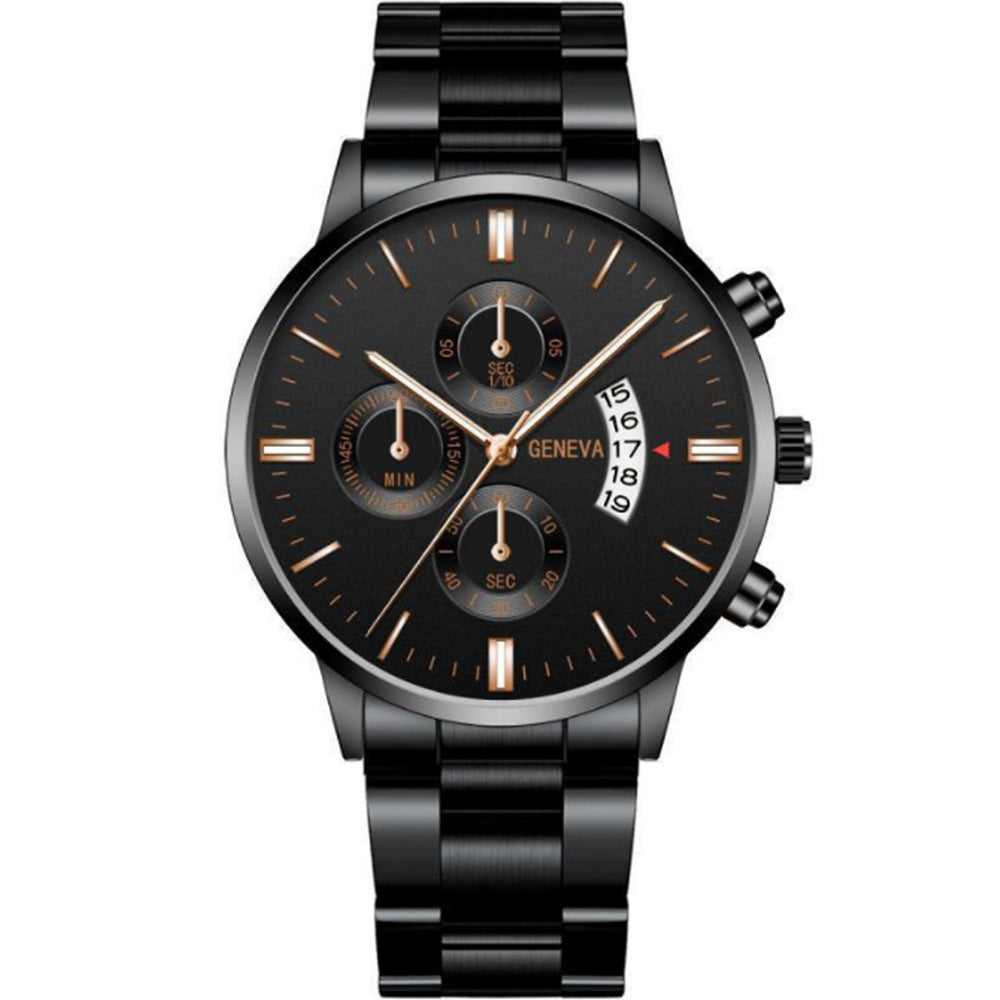 Men?s Quartz Watch ? Three-Eyed Design | Elegant & Durable Wristwatch