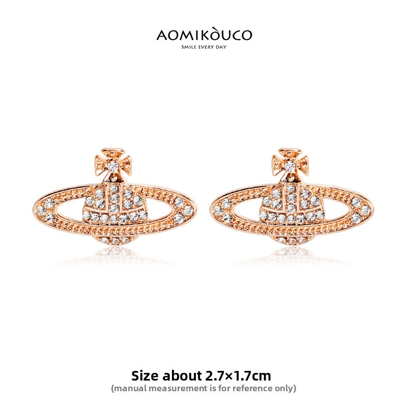 Luxusní a elegantní náušnice s diamanty