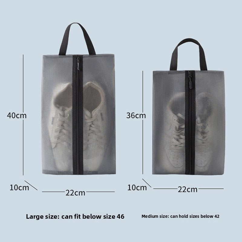 Hand-held travel, sports and fitness shoe bags