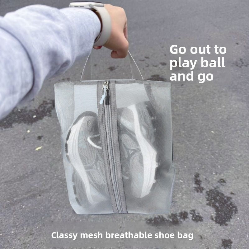 Hand-held travel, sports and fitness shoe bags