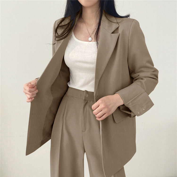 Women's Chic Suit Jacket and Pants Set, Women Clothes