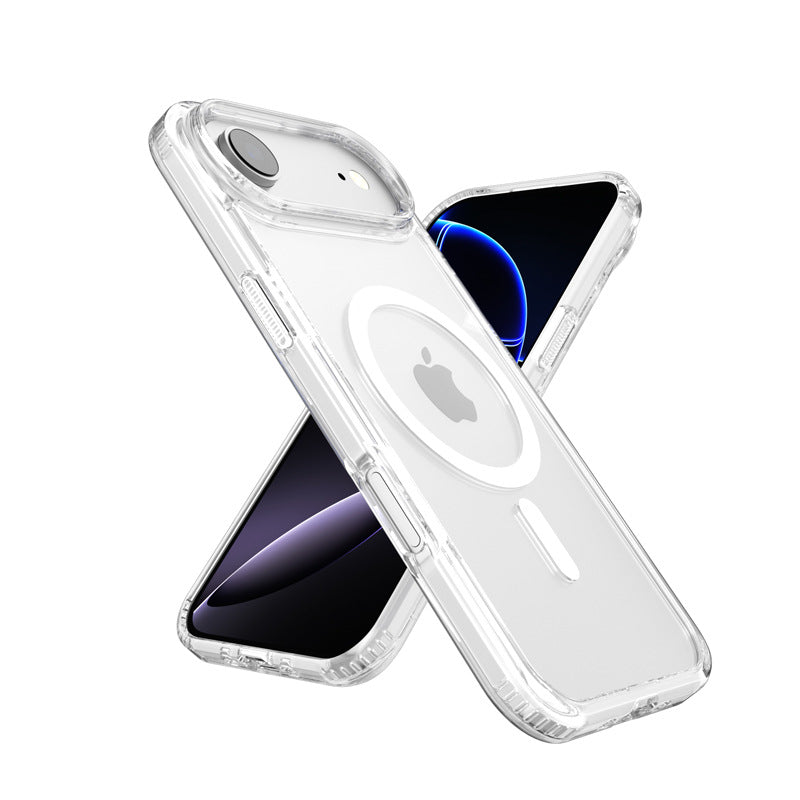 Fully transparent magnetic phone case iphone 17, pro, air, max