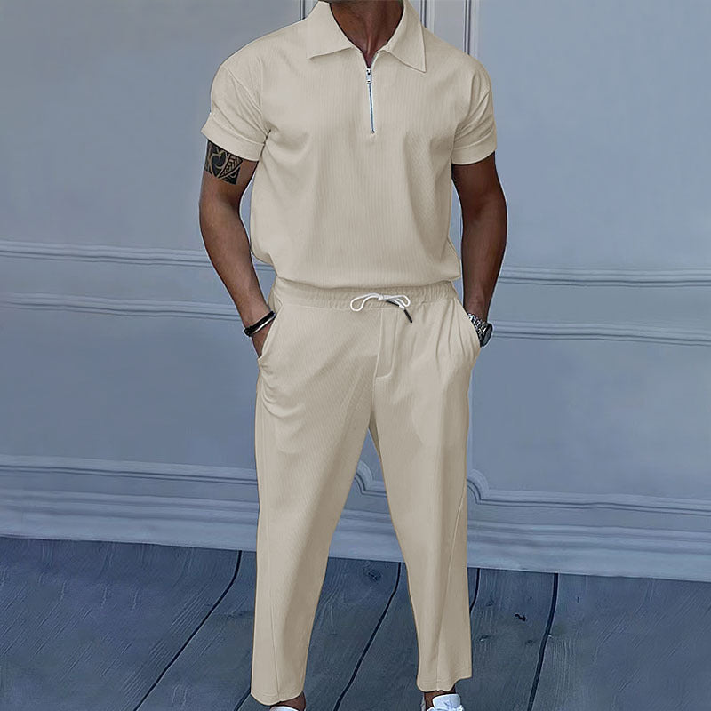 Plus size Men's Solid Color Suit