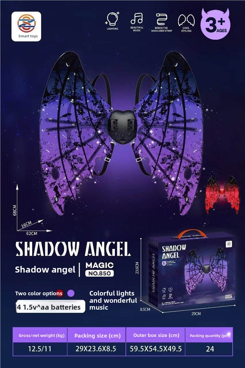 Children's Electric Luminous Moving Wings