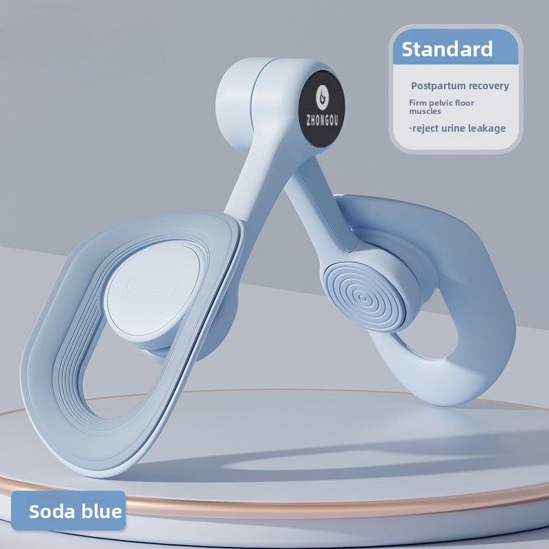Home leg clamping pelvic floor muscle trainer
