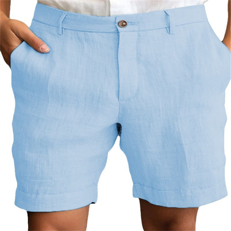 mens linen shorts