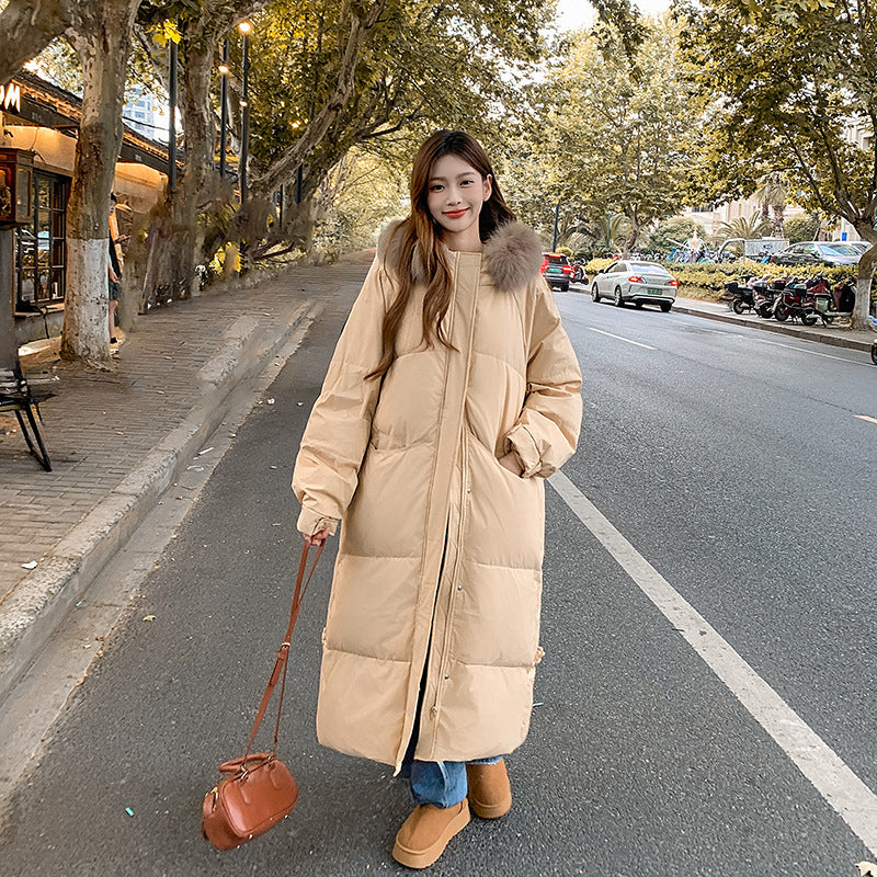A long knee-length cotton-padded jacket, Autumn / Winter Collection