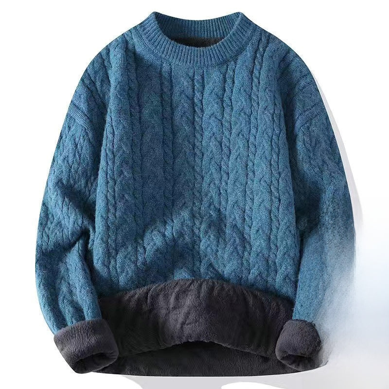 Thickened twisted woolen sweater