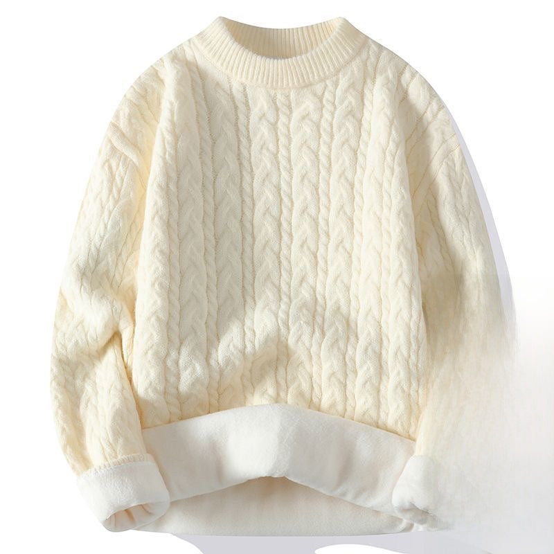 Thickened twisted woolen sweater