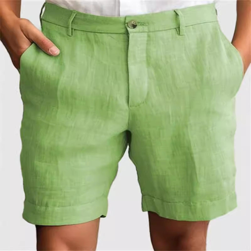 mens linen shorts