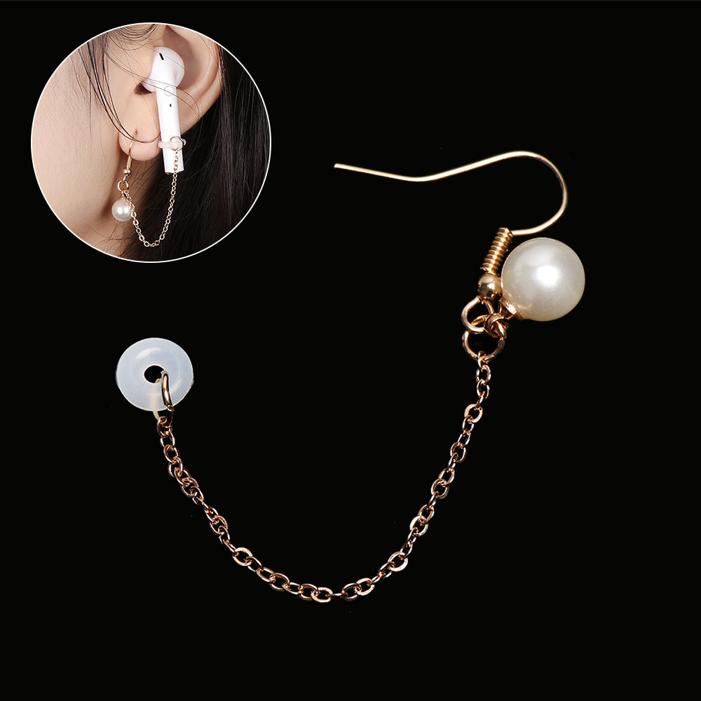 Compatible with Apple, AirPods pearl anti-lost earrings, Jewelry & Accessories