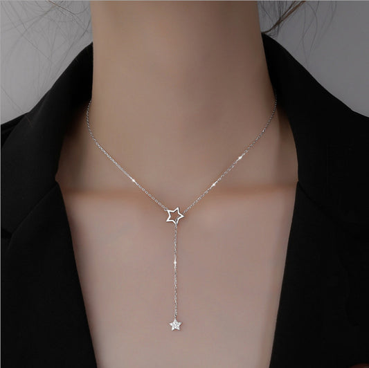Gold Necklace, Star Necklace Women