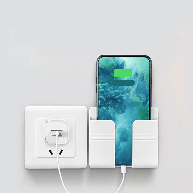 Stojan na nabíjení mobilního telefonu, samolepicí úložný box bez děrování