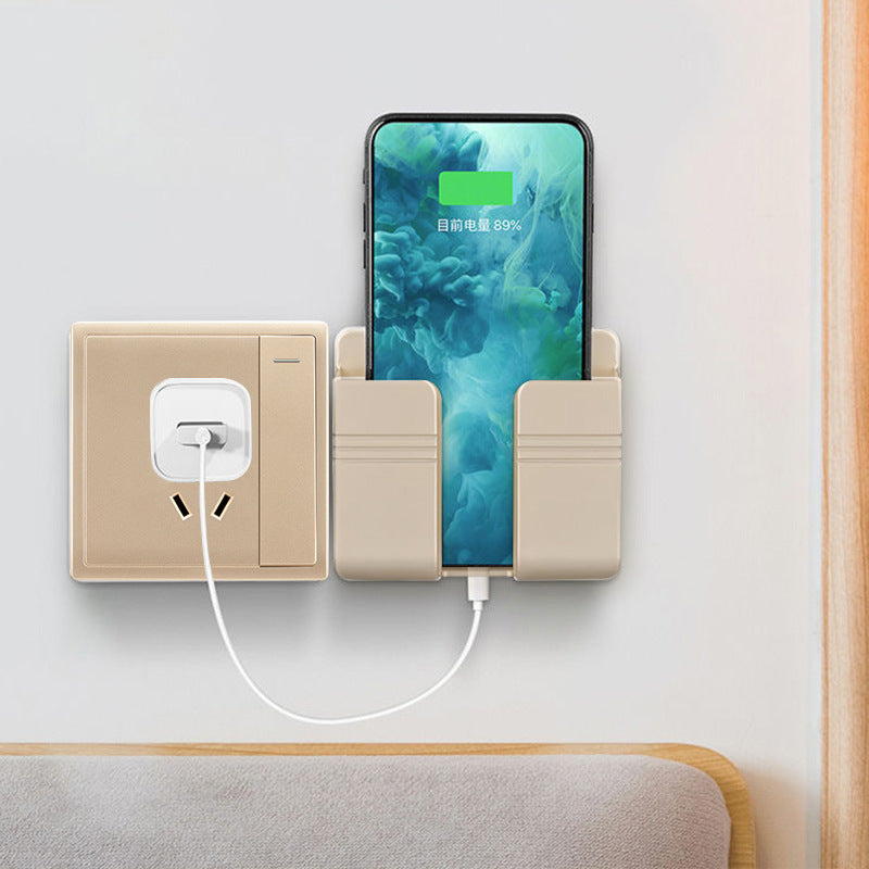 Stojan na nabíjení mobilního telefonu, samolepicí úložný box bez děrování
