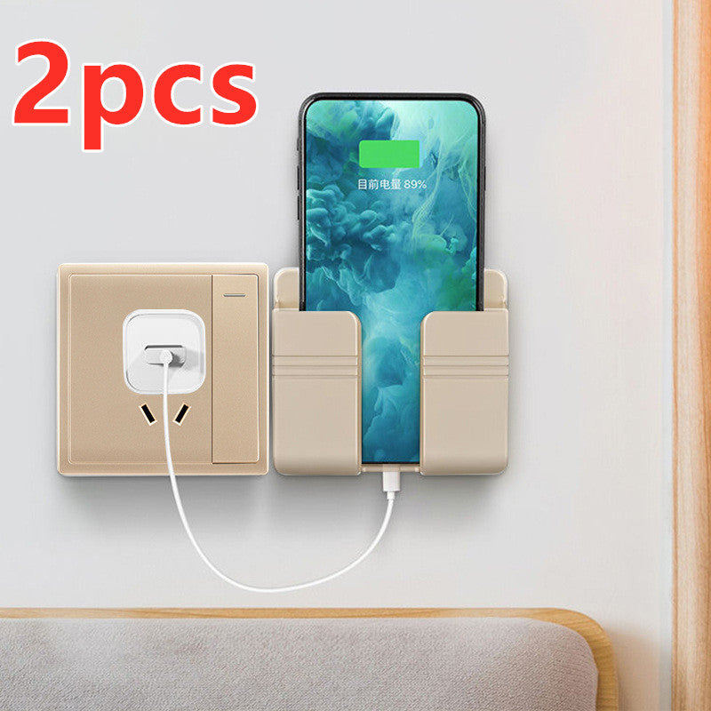 Stojan na nabíjení mobilního telefonu, samolepicí úložný box bez děrování
